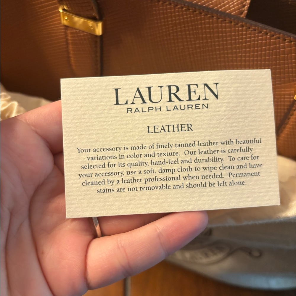 Lauren Ralph Lauren Brown Tote Bag - Picture 9 of 9